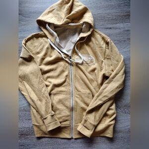 El Sage Design Mustard Zip-Up Hoodie Sweater , Small Size
